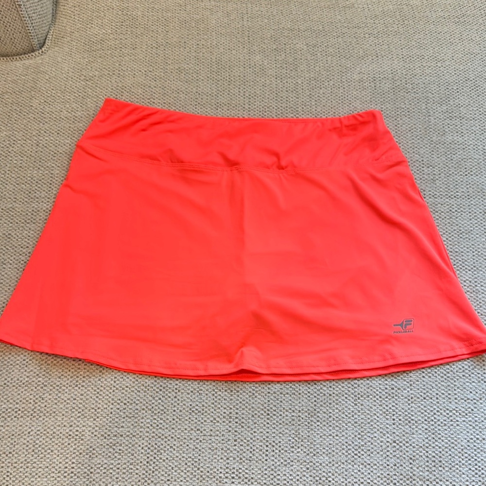 Bright Coral Athletic Skirt